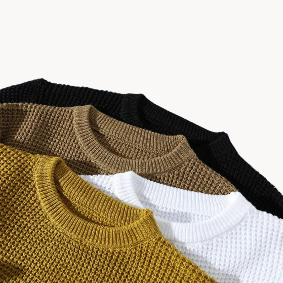 Suéter de Cachemira Waffle