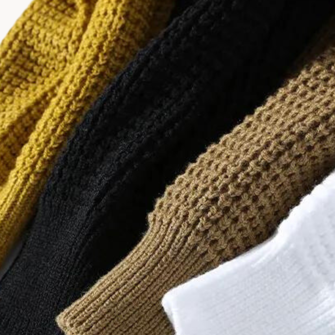 Suéter de Cachemira Waffle