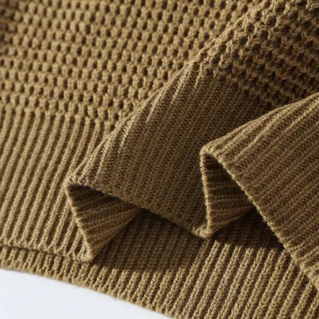 Suéter de Cachemira Waffle