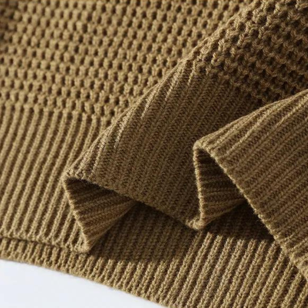 Suéter de Cachemira Waffle