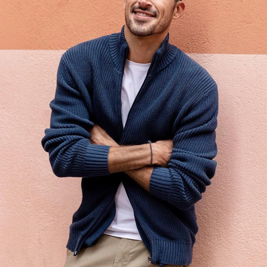 Suéter Zenith con Cuello y Cremallera