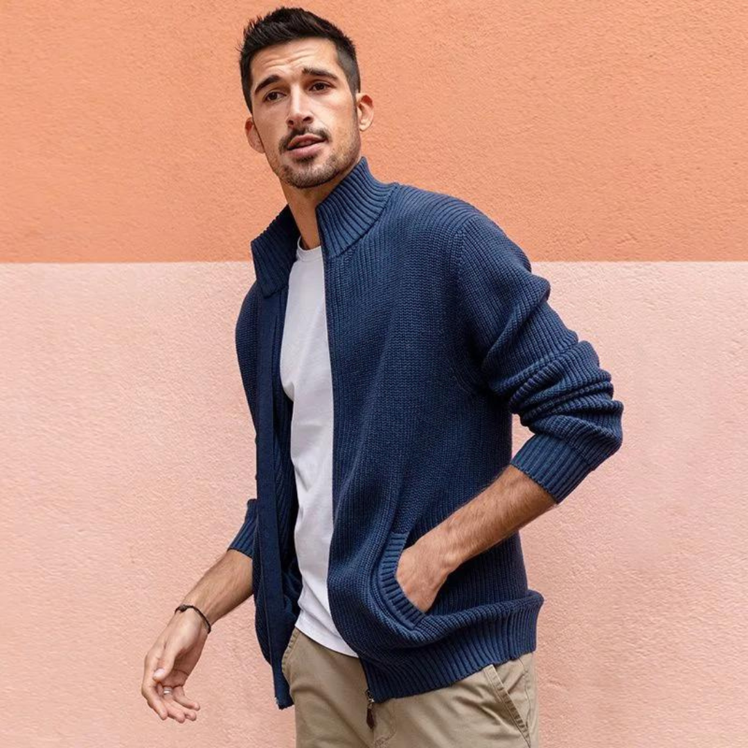 Suéter Zenith con Cuello y Cremallera