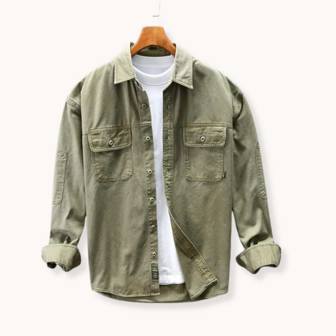 Camisa Arroyo de Algodón Manga Larga