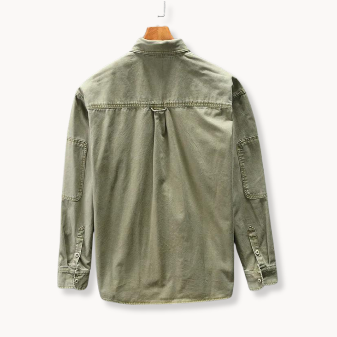 Camisa Arroyo de Algodón Manga Larga