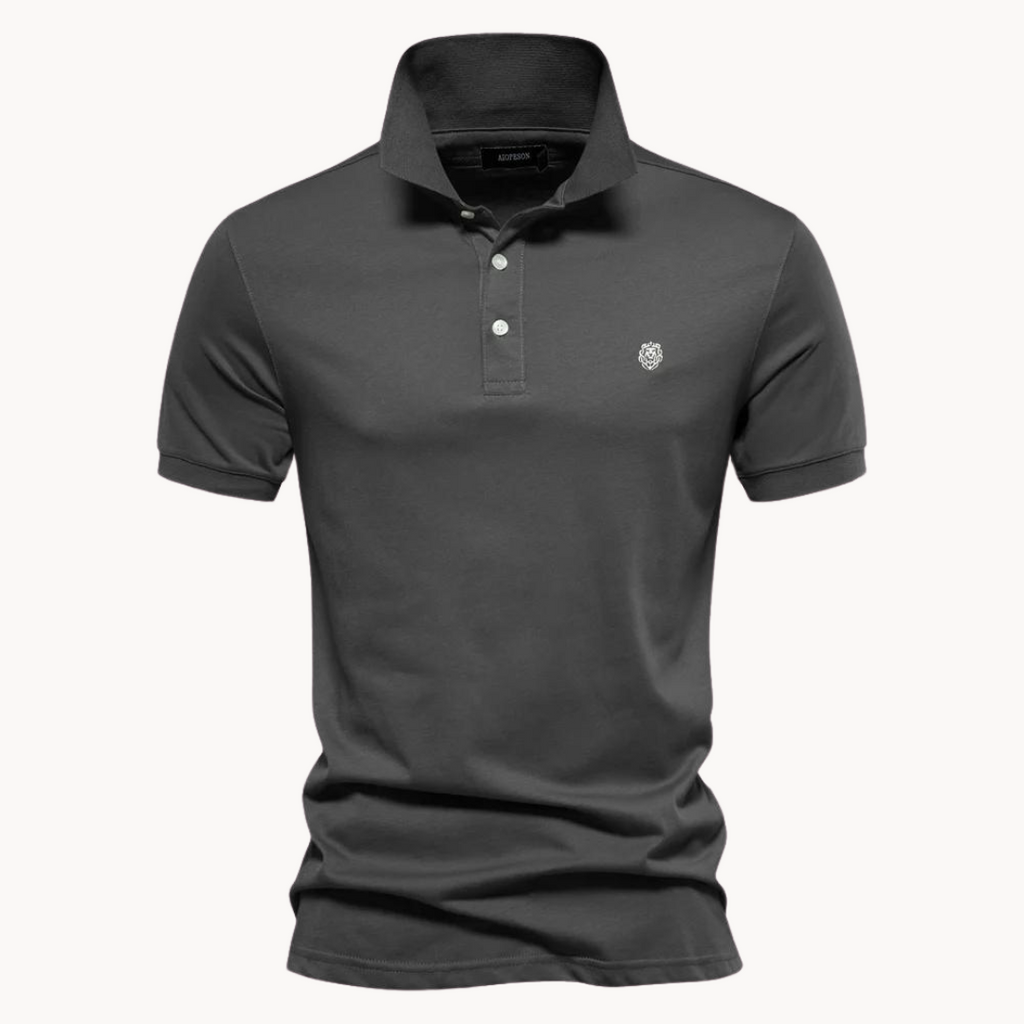 Cotton Troyer Polo Shirt 