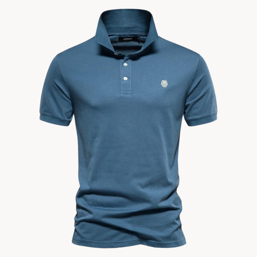 Cotton Troyer Polo Shirt 