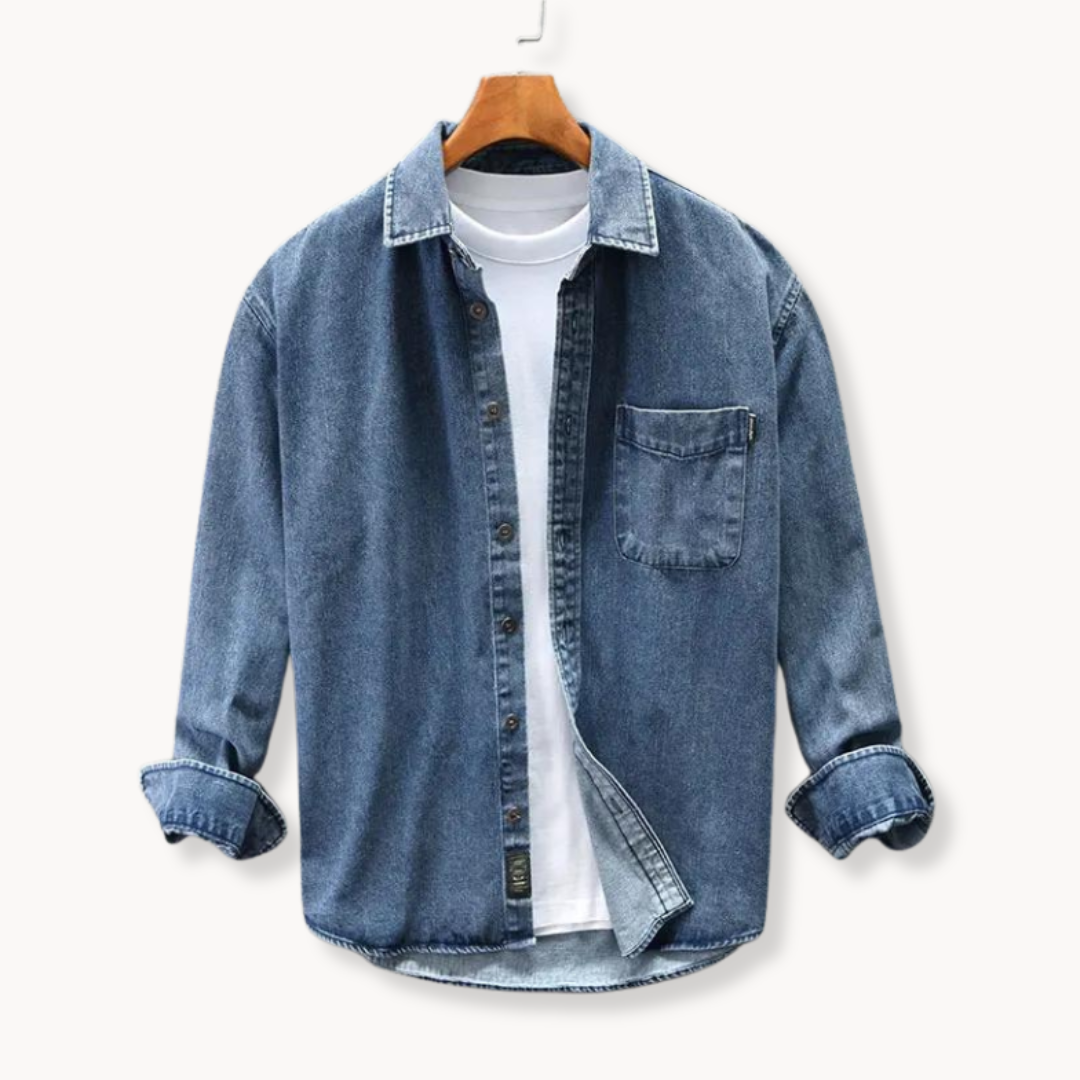 Camisa Denim Retro Lavada