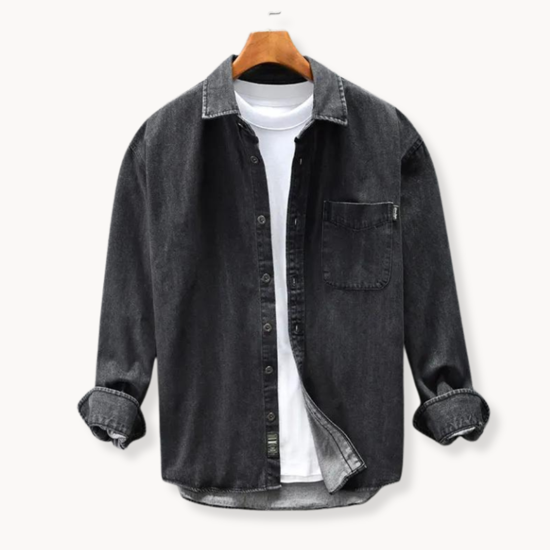 Camisa Denim Retro Lavada