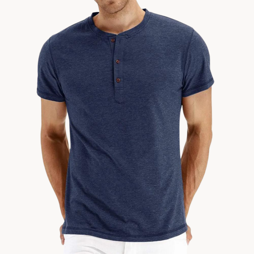 Henley de Manga Corta Comfort