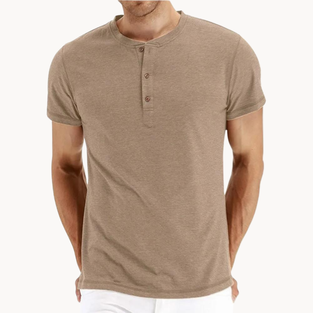 Henley de Manga Corta Comfort