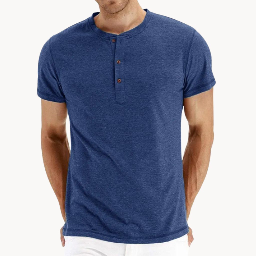 Henley de Manga Corta Comfort