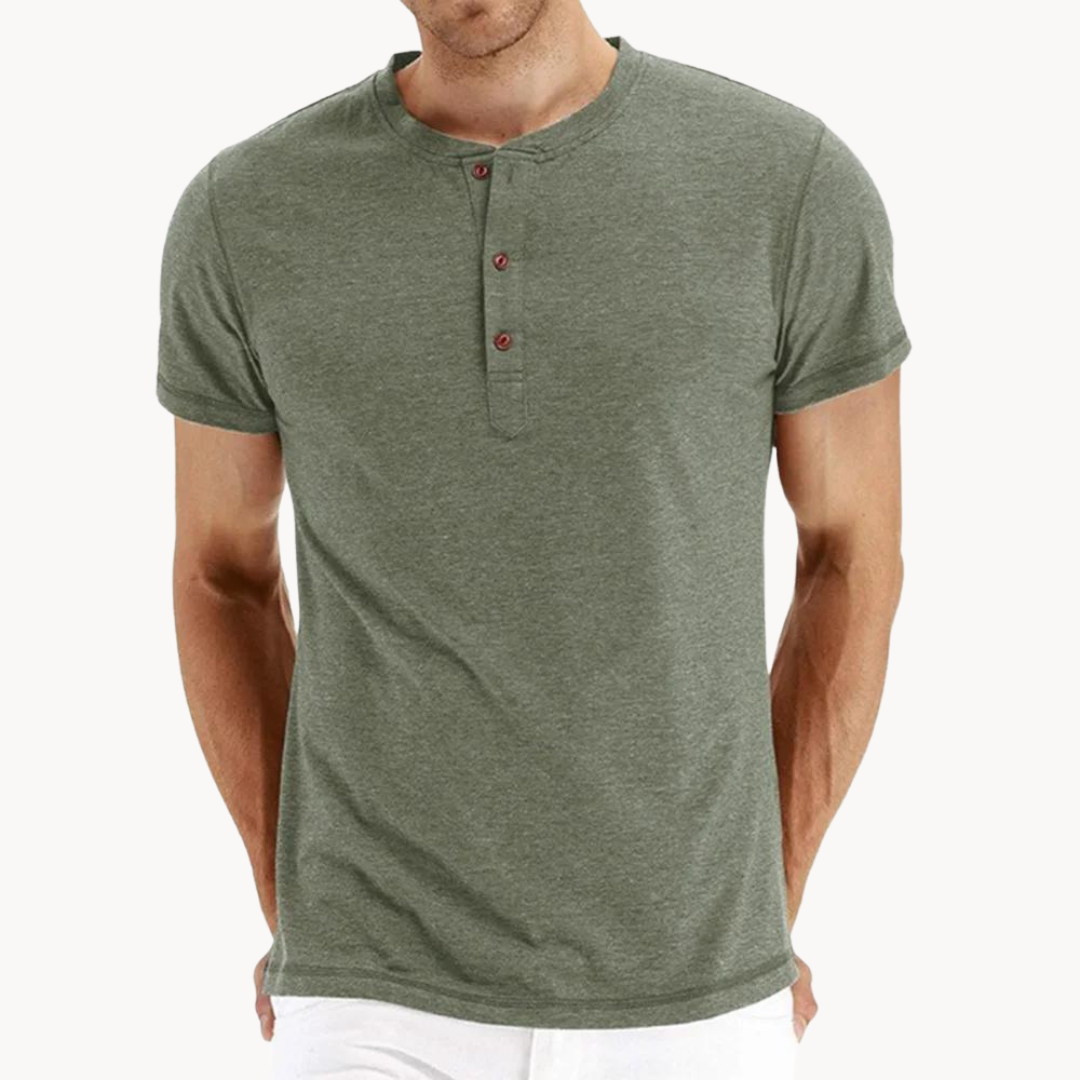 Henley de Manga Corta Comfort