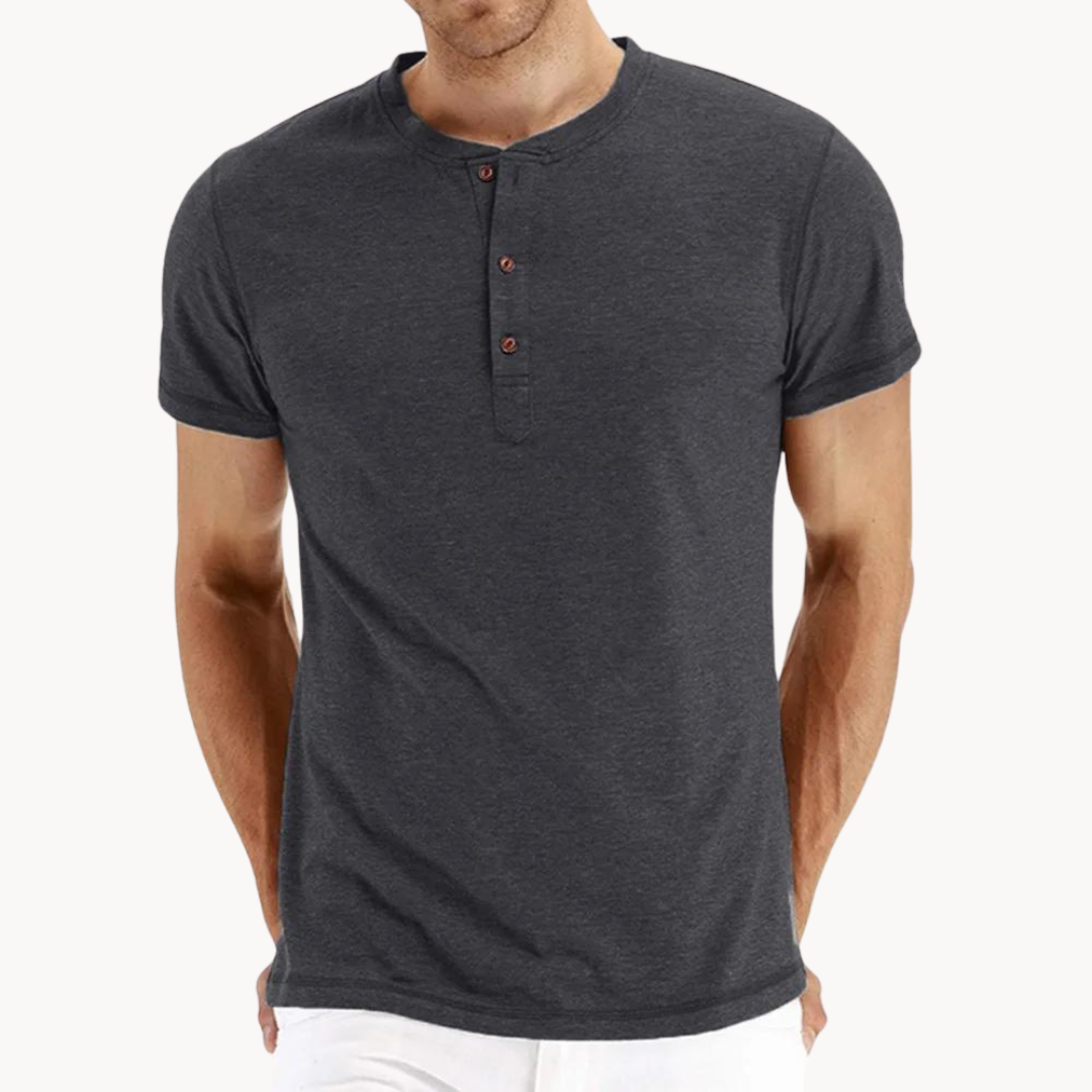Henley de Manga Corta Comfort