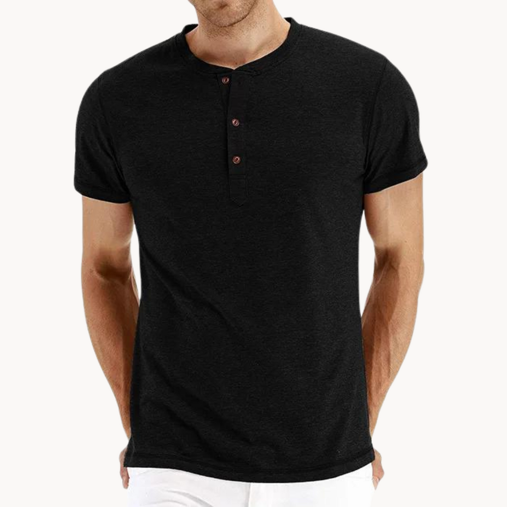 Henley de Manga Corta Comfort