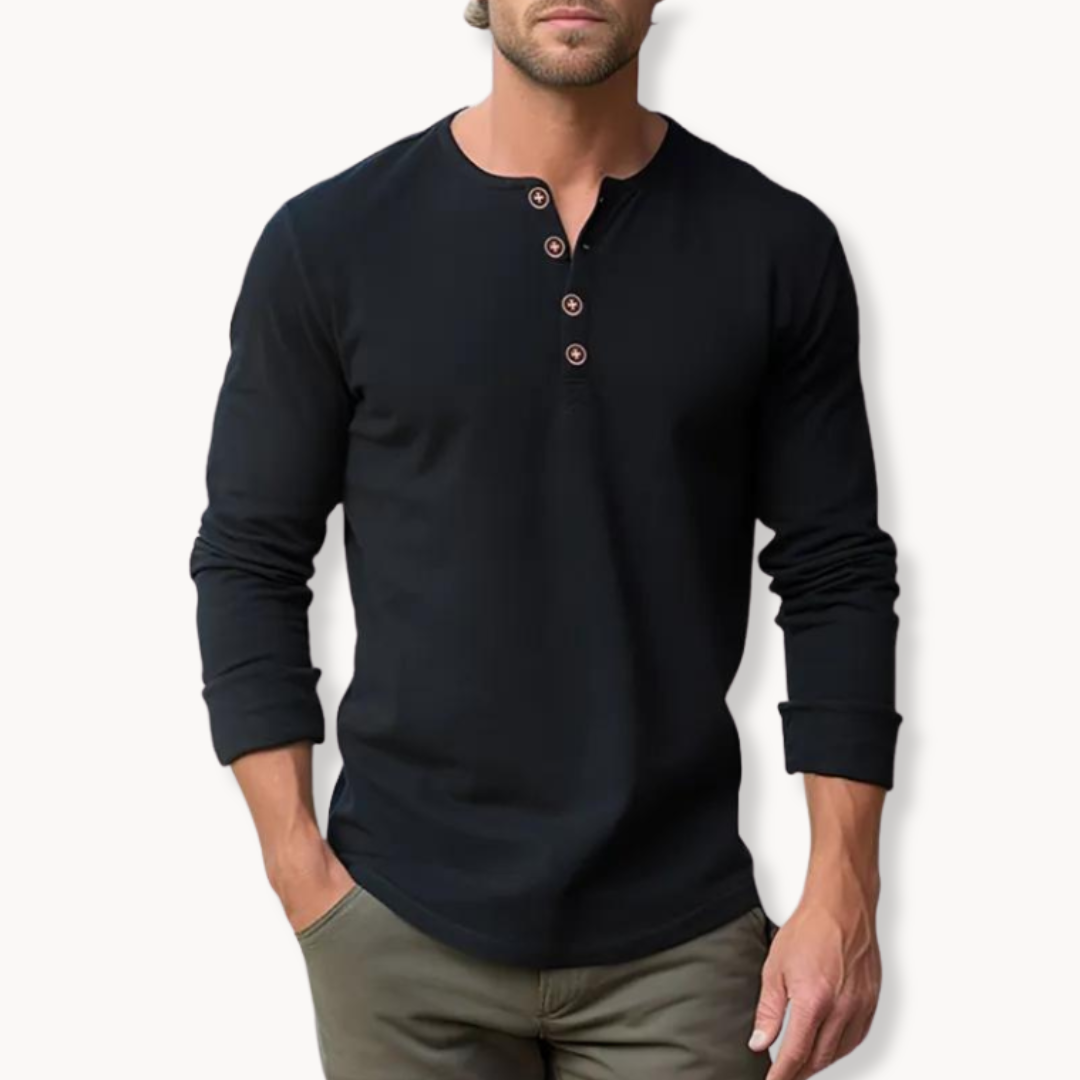 Henley Outland de Manga Larga
