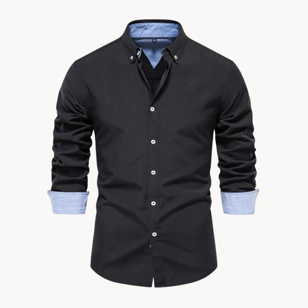 Camisa Oxford de Manga Larga