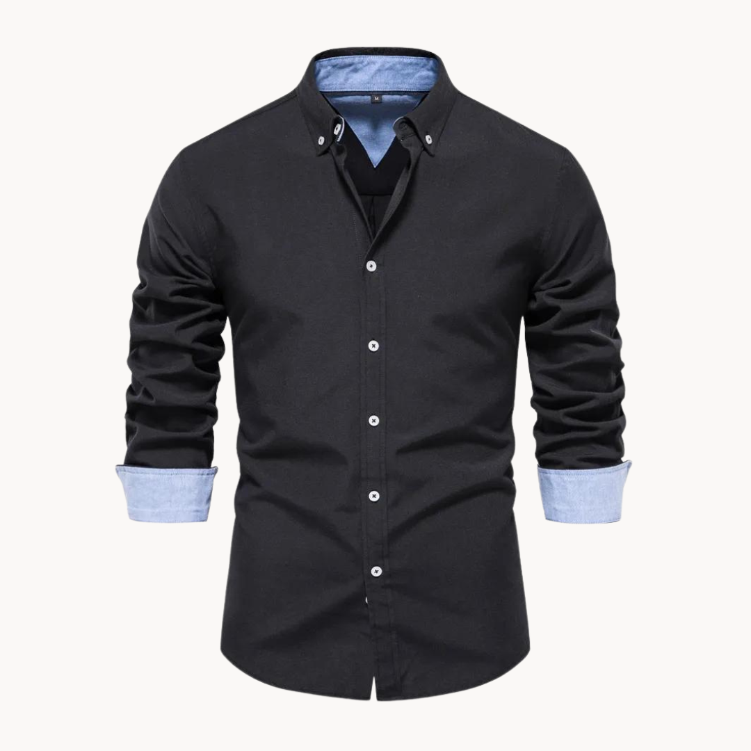 Camisa Oxford de Manga Larga