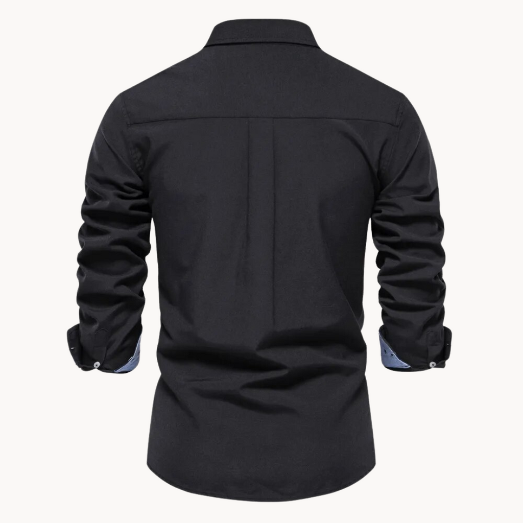 Camisa Oxford de Manga Larga