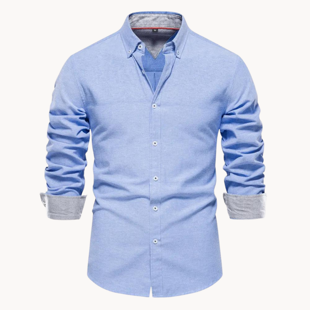 Camisa Oxford de Manga Larga