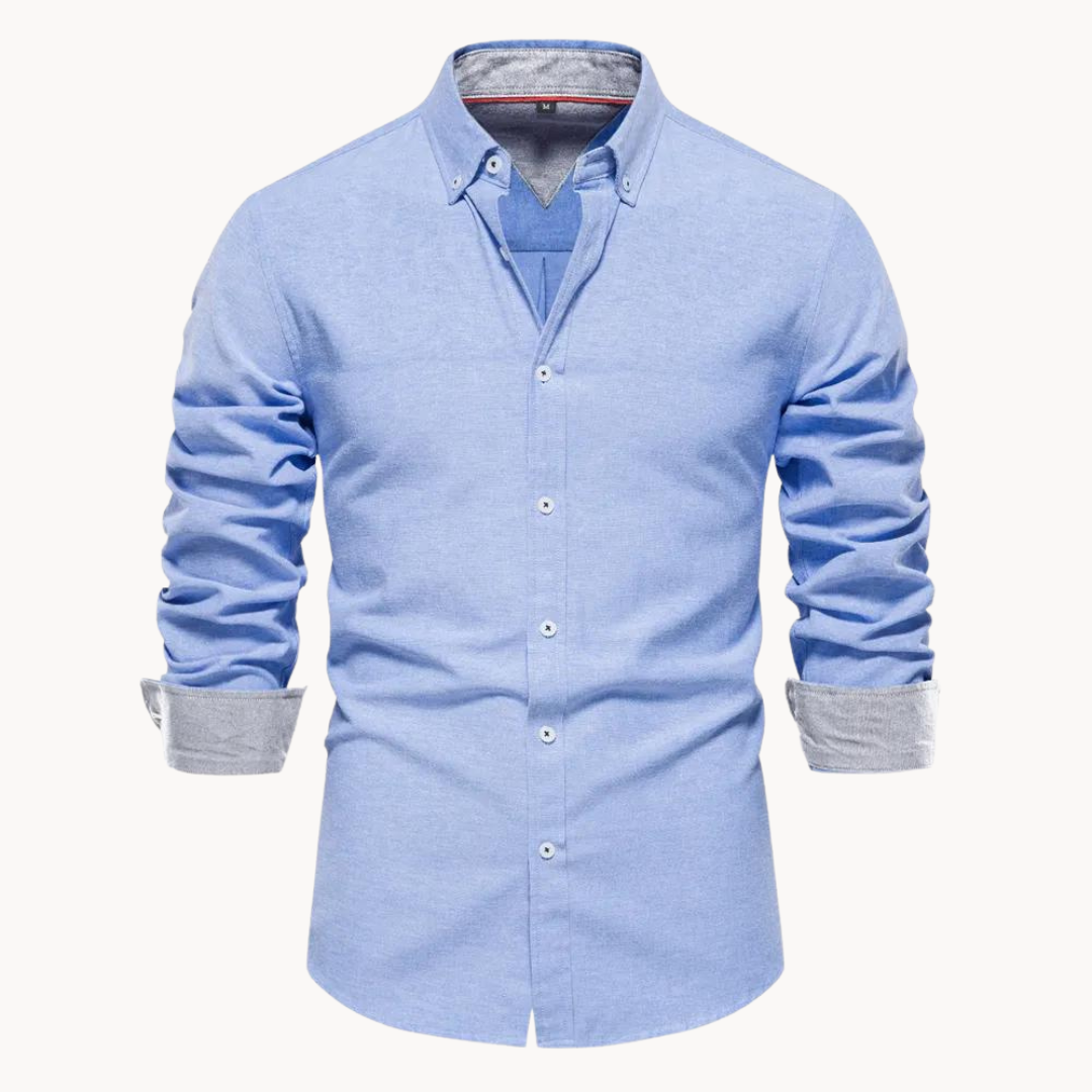 Camisa Oxford de Manga Larga