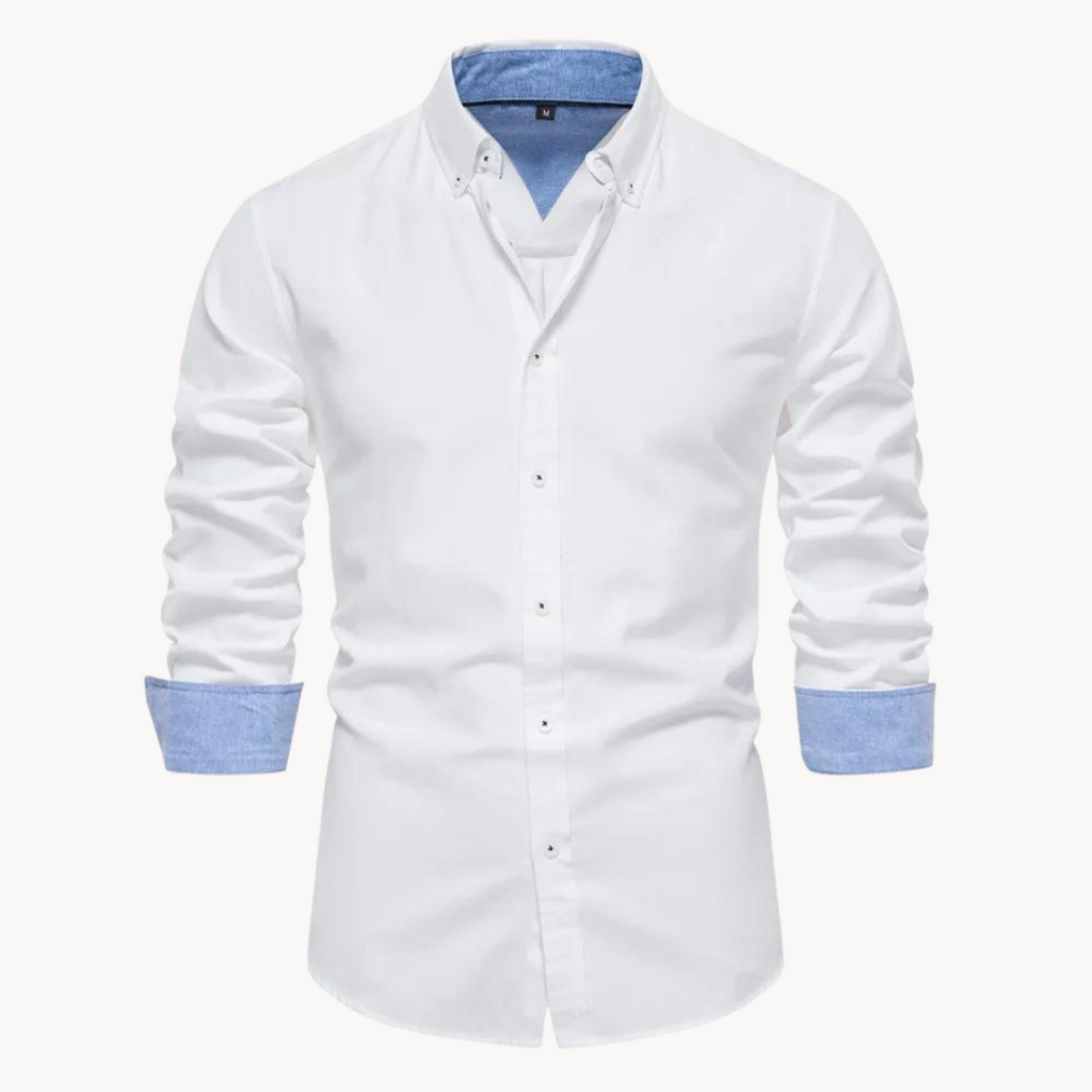 Camisa Oxford de Manga Larga
