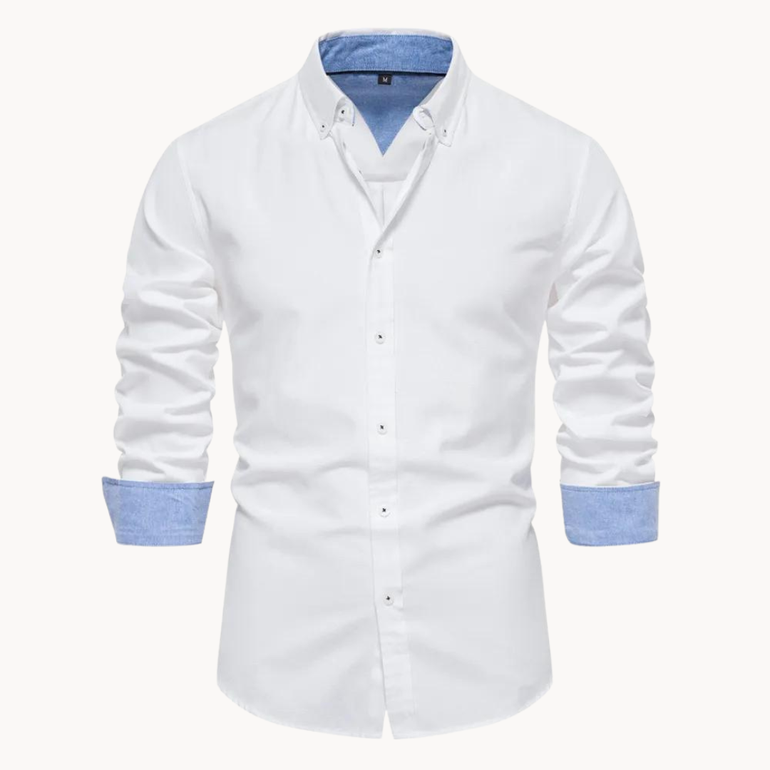 Camisa Oxford de Manga Larga