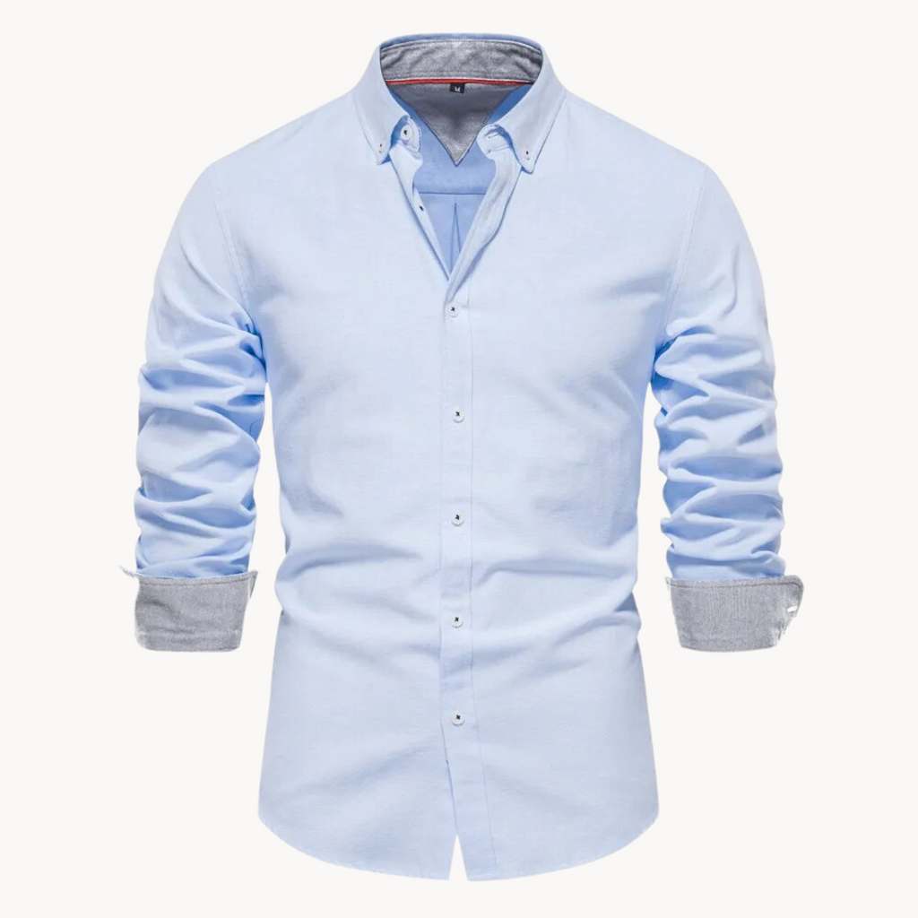 Camisa Oxford de Manga Larga