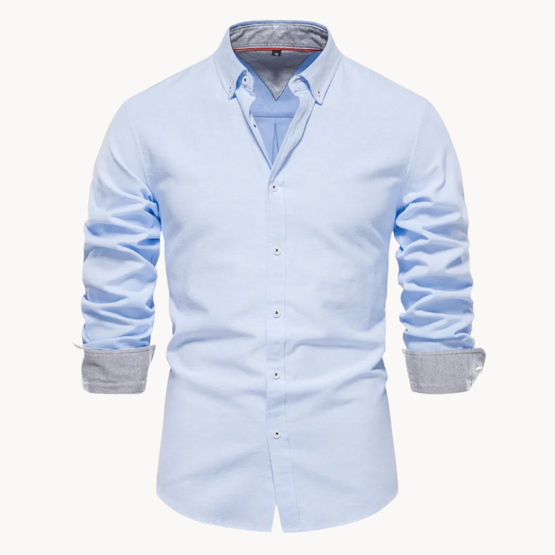 Camisa Oxford de Manga Larga