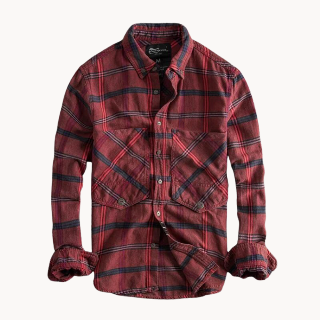 Camisa de Franela Autumn Ember a Cuadros