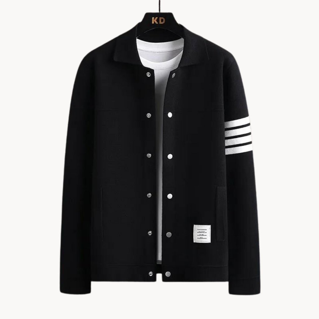 Merino Cardigan with Lapel