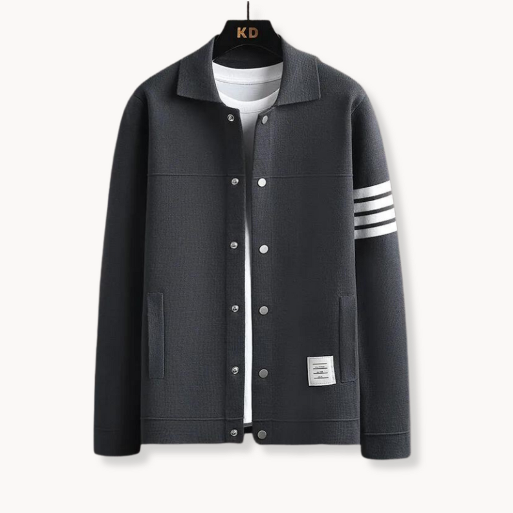 Merino Cardigan with Lapel