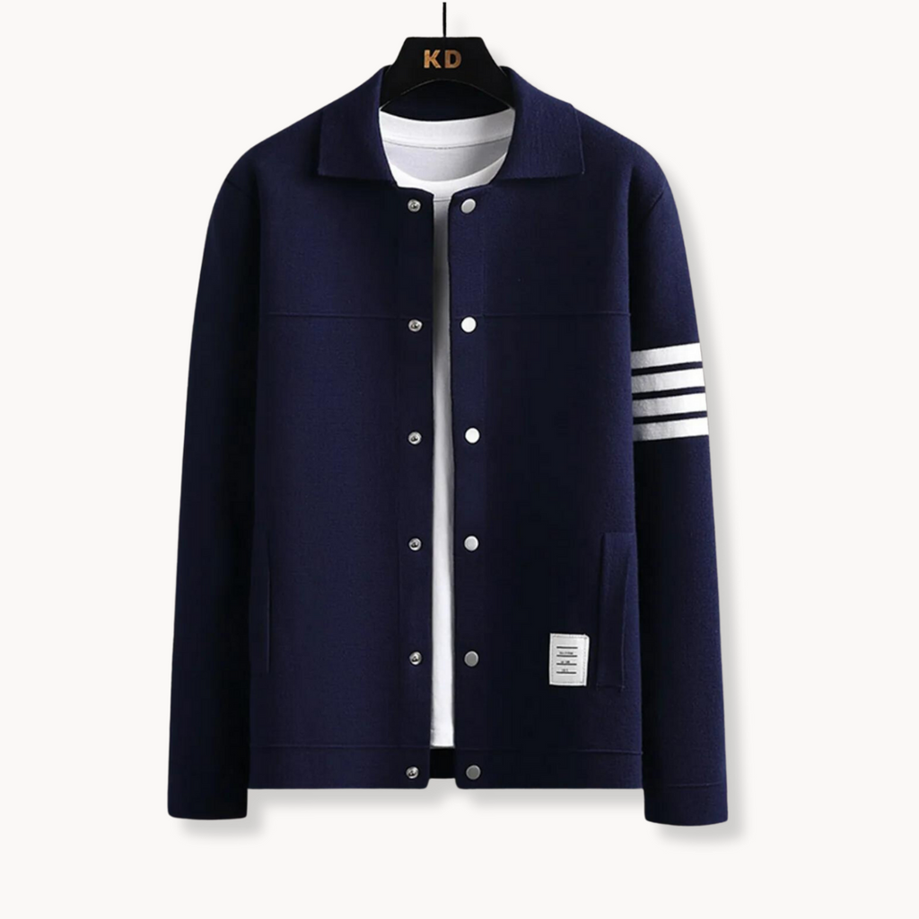 Merino Cardigan with Lapel