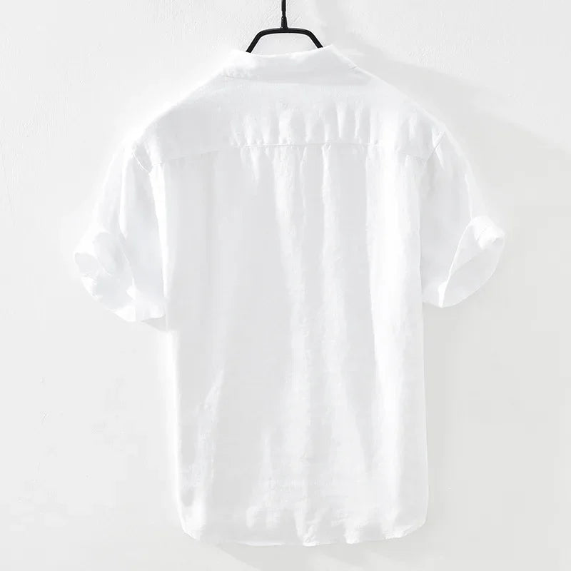 Silvio linen short-sleeved shirt