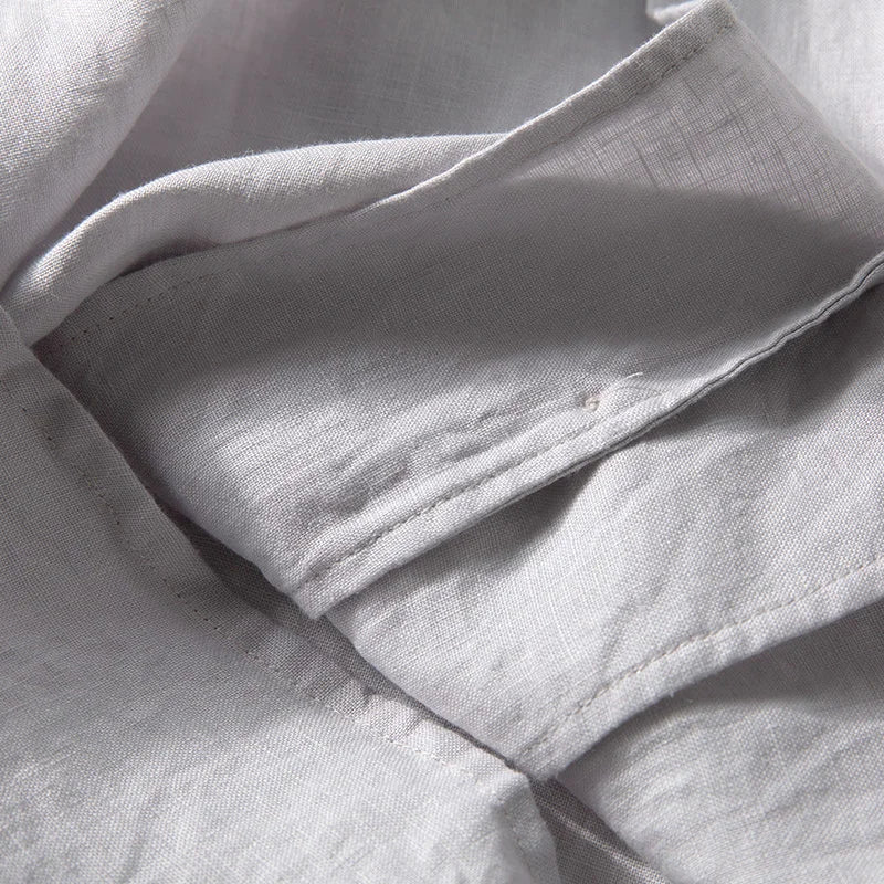 Chemise en coton Rico à col cubain