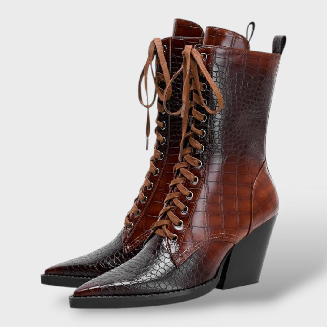 Botas Cowboy Mujer con Cordones