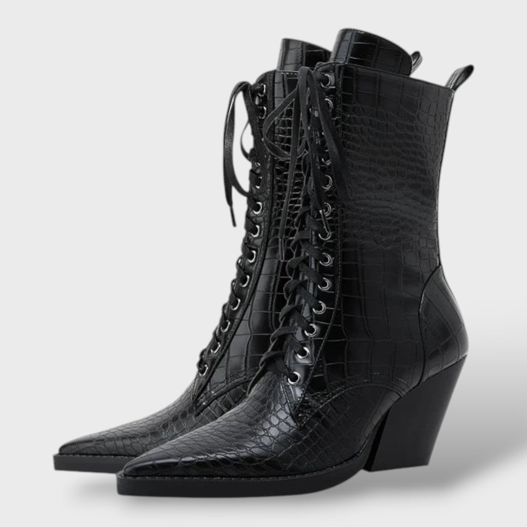 Botas Cowboy Mujer con Cordones