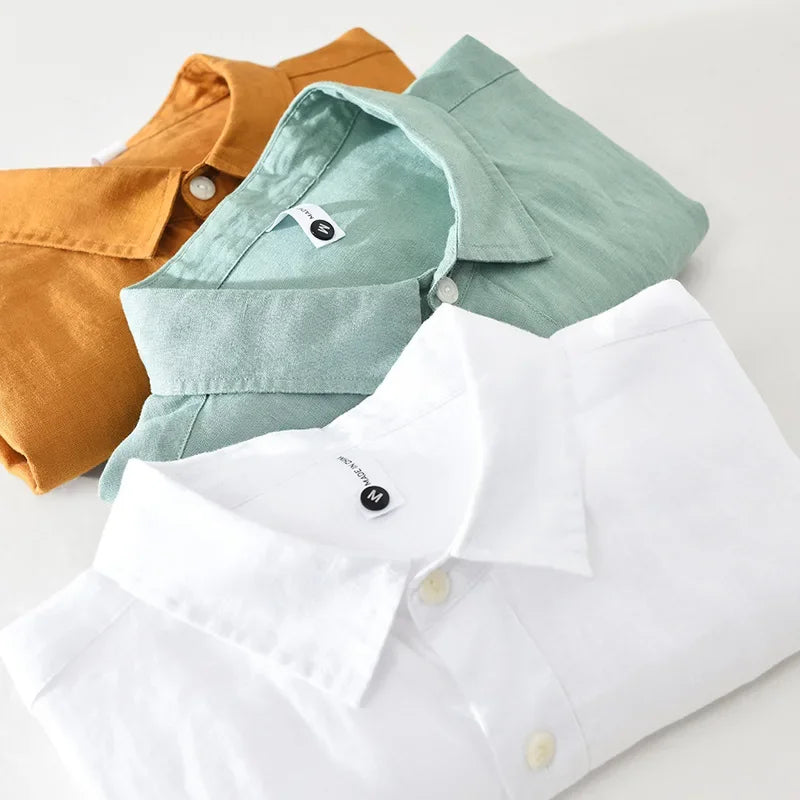 Silvio linen short-sleeved shirt