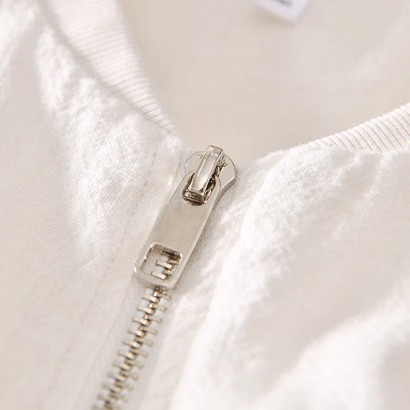 Chaqueta bomber de mezcla de lino Ole