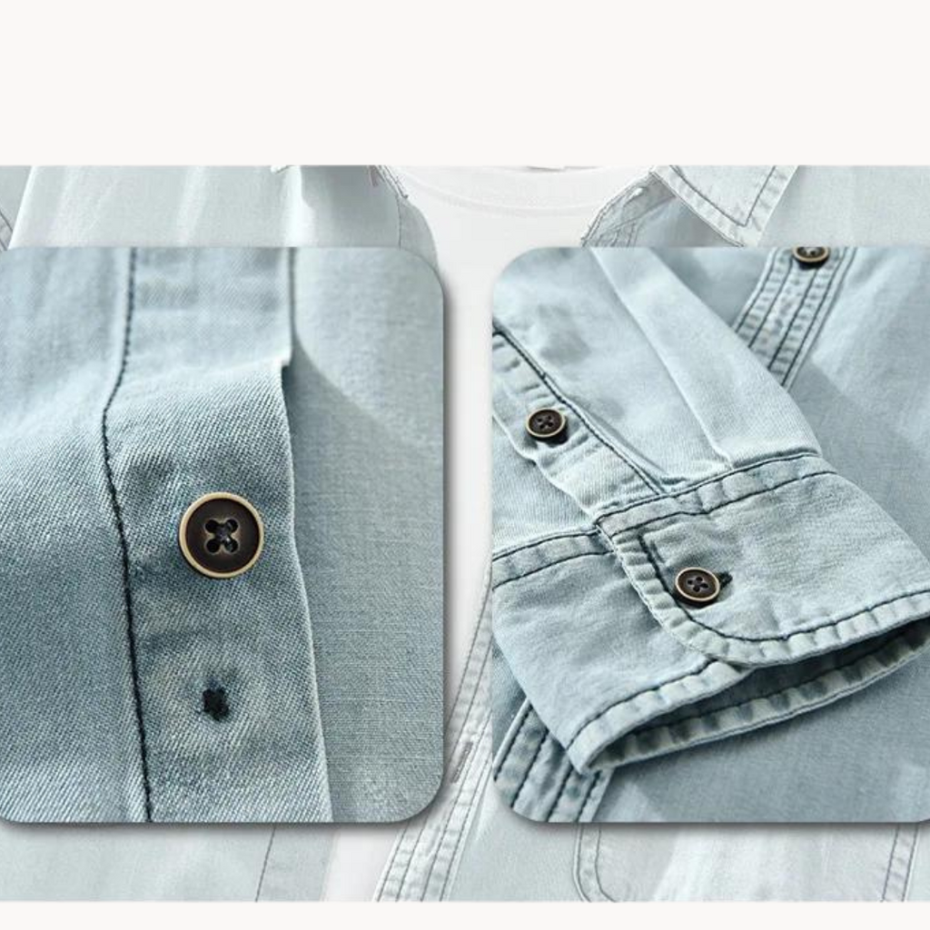 Camisa Frontier de Chambray en Algodón