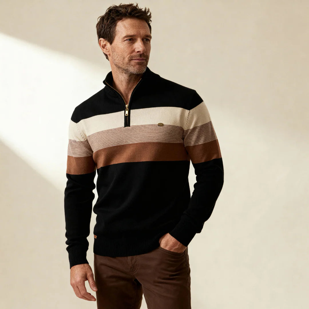 Suéter con cremallera Burk Quarter Zip