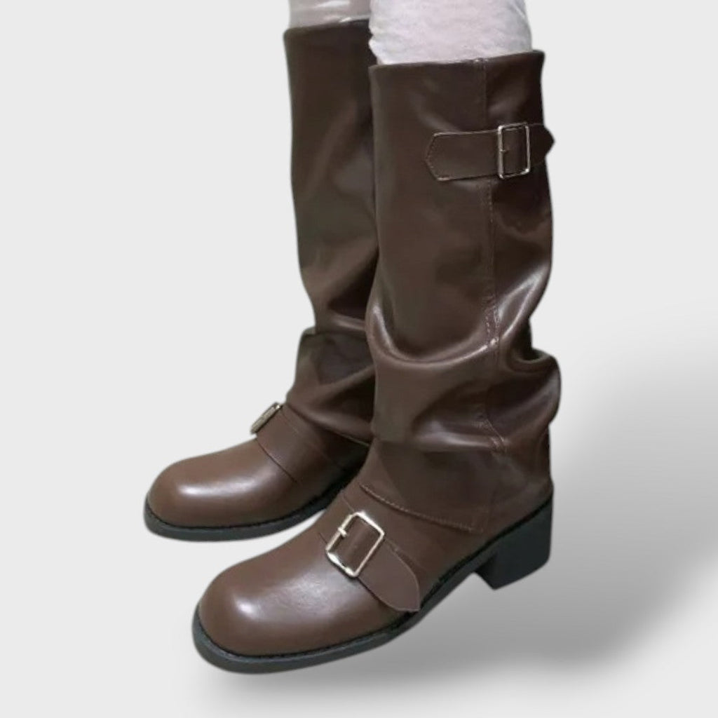 Botas altas punk mujer con plataforma