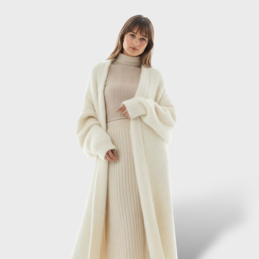 Abrigo Largo de Cachemira Luxe para Damas