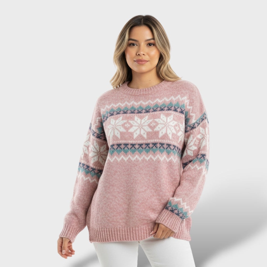 Suéter Nórdico de Punto Suave