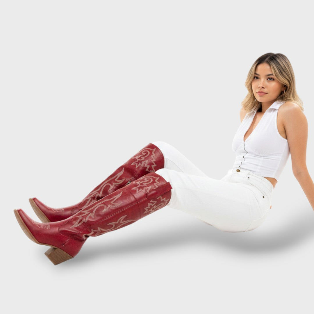 Botas Cowboy Altas Mujer