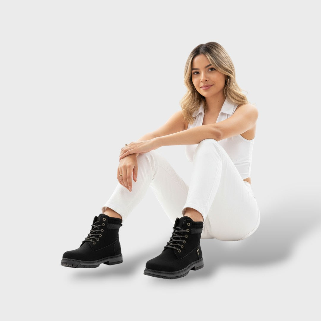 Botines de Nieve Mujer con Suela Gruesa y Forro Cálido