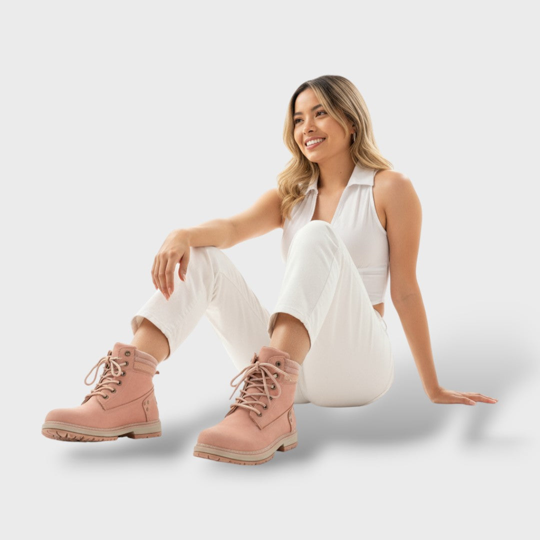 Botines de Nieve Mujer con Suela Gruesa y Forro Cálido