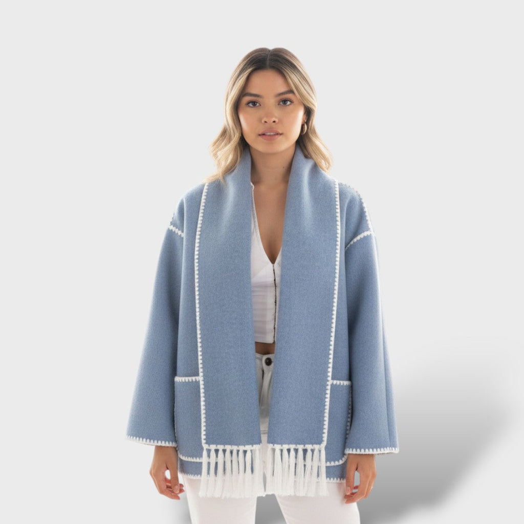 Abrigo Mujer Invierno Cuello Envolvente