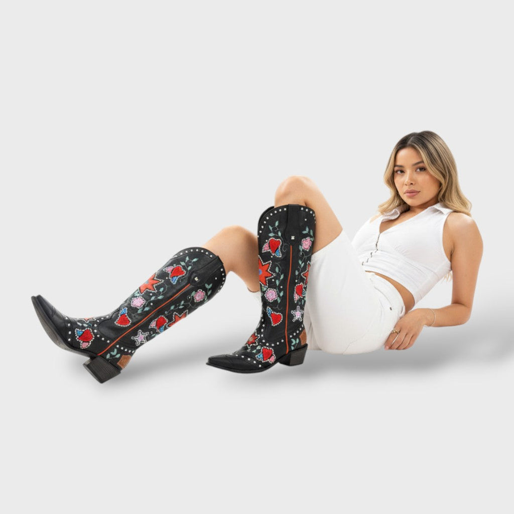 Botas Cowboy Mujer Vintage