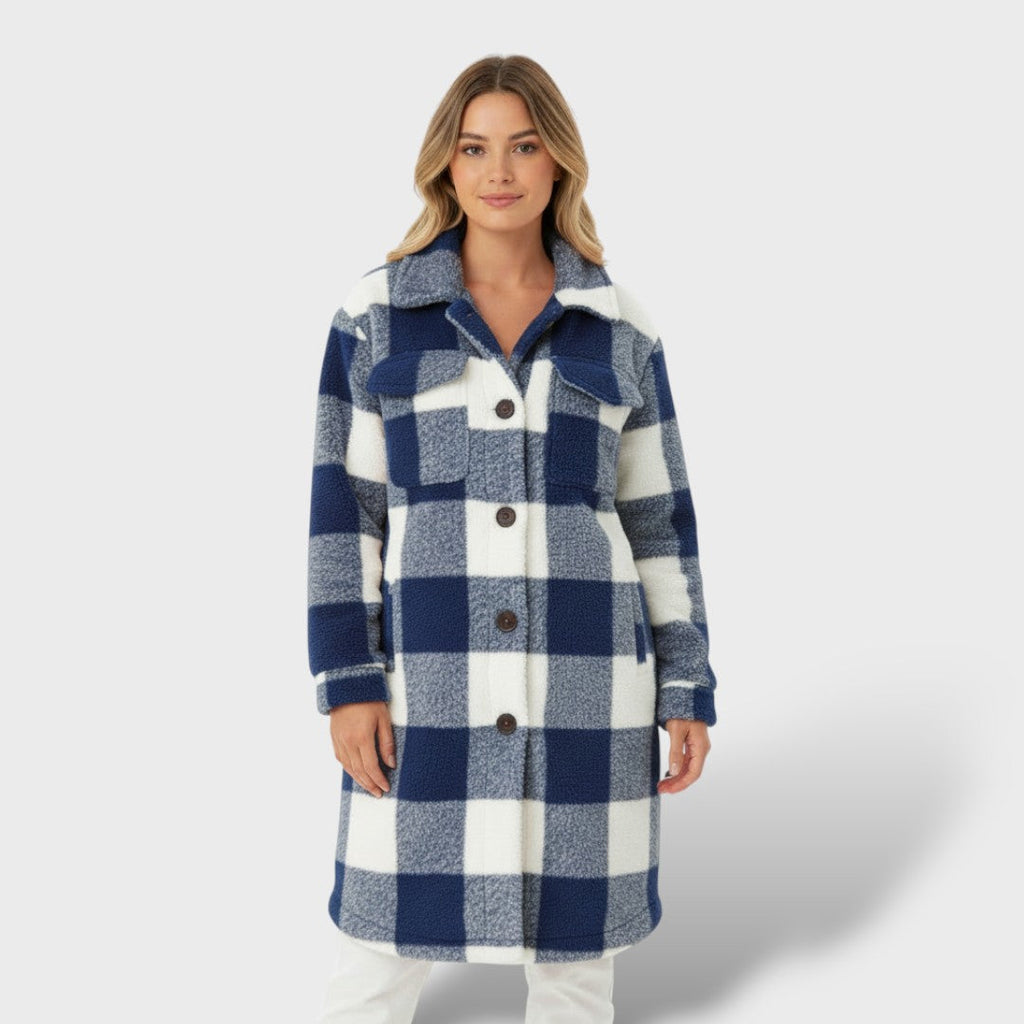 Abrigo Femenino Oversized Cálido Elegante