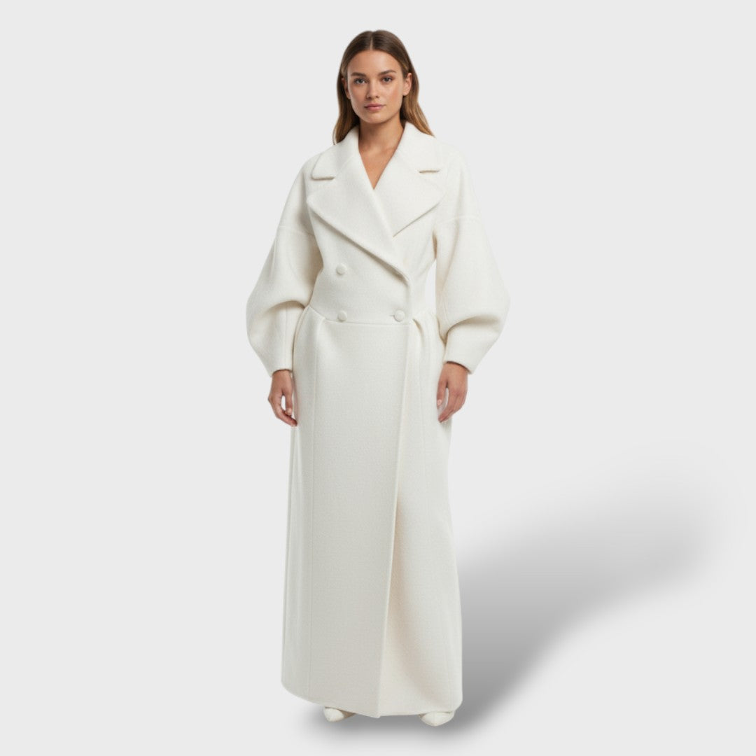 Abrigo Trench Feminino de Inverno Longo